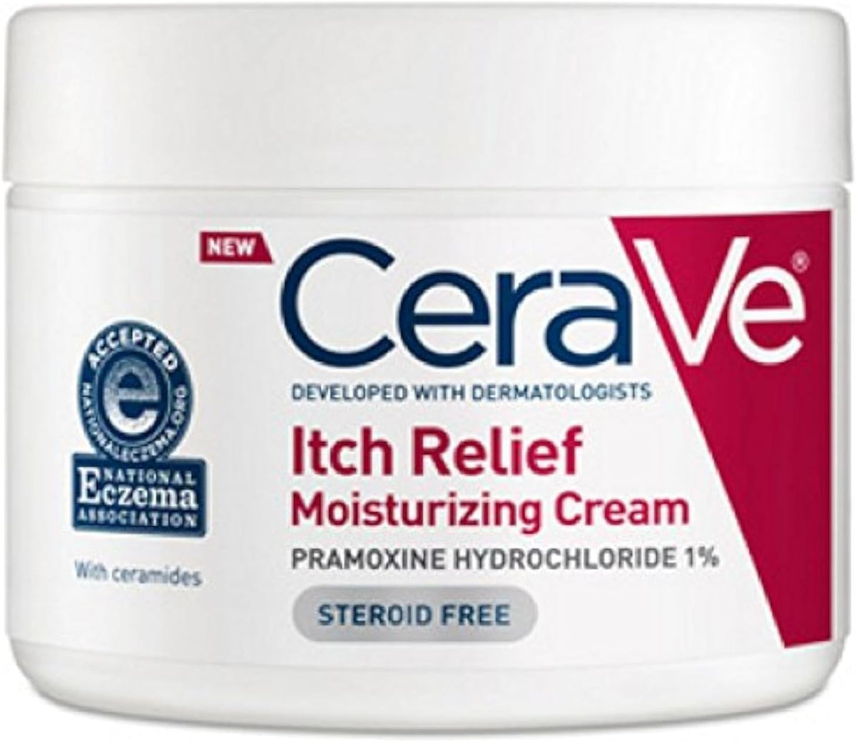 CeraVe Moisturizing Cream for Itch Relief. Anti Itch Cream. 12oz | Relieves Minor Skin Irritations. Sunburn and Bug Bites with Pramoxine Hydrochloride In A Fragrance Free Formula