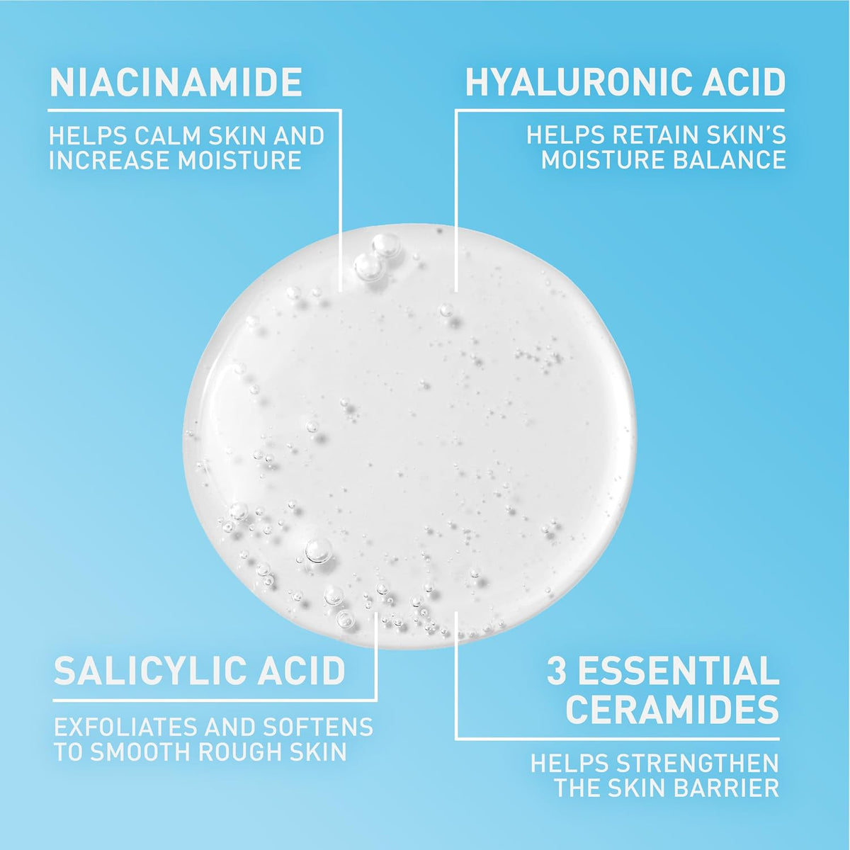 CeraVe Renewing Salicylic Acid Cleanser. BHA Exfoliating Face Wash. 16oz | Skin Care with Hyaluronic Acid & Niacinamide. Facial Cleanser. Face Cleanser. Ceramides. Fragrance Free. Non-Comedogenic