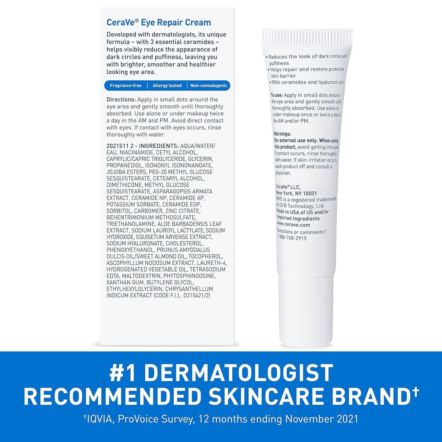CeraVe Eye Repair Cream 0.5 oz (Pack of 6)